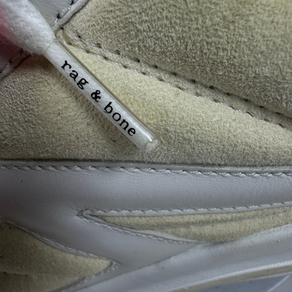Rag & Bone Retro Runner Sneakers Cream Suede Leather Vibram Men's 10 - Picture 4 of 15
